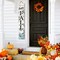 Happy Fall Porch Sign – 47-Inch Vertical Wooden Pumpkin Welcome Sign for Front Door, Yard, or Autumn & Thanksgiving Party Decor